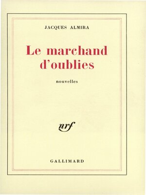 cover image of Le marchand d'oublies